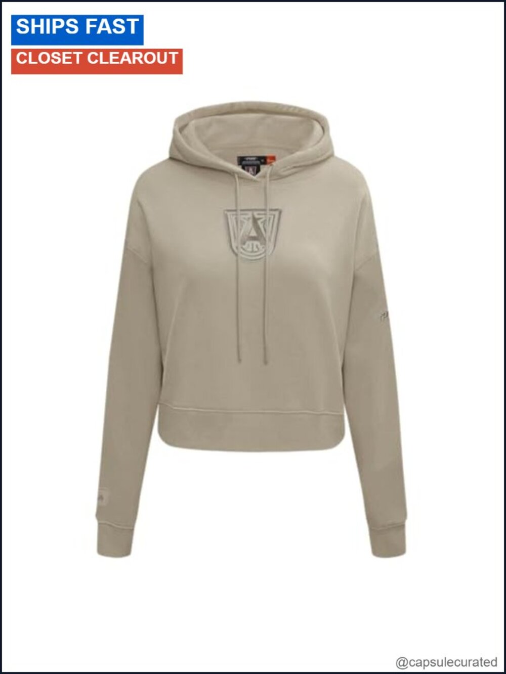 Cropped Pullover Hoodie WNBA Neutral French Terry Athletic